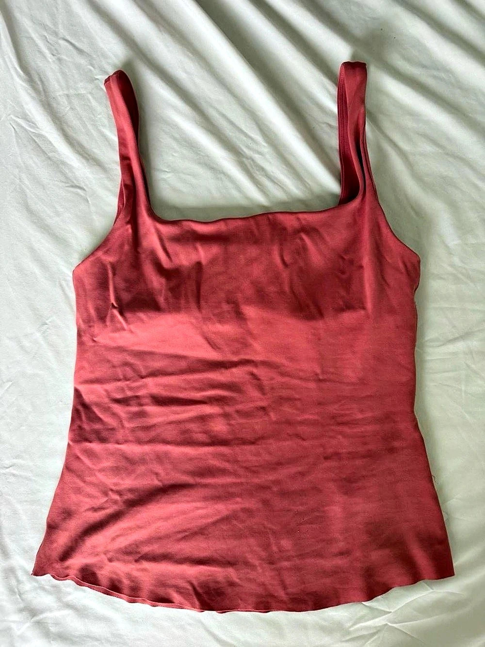 Nike Yoga Dri-FIT Square Neck Tank Top Pink Small